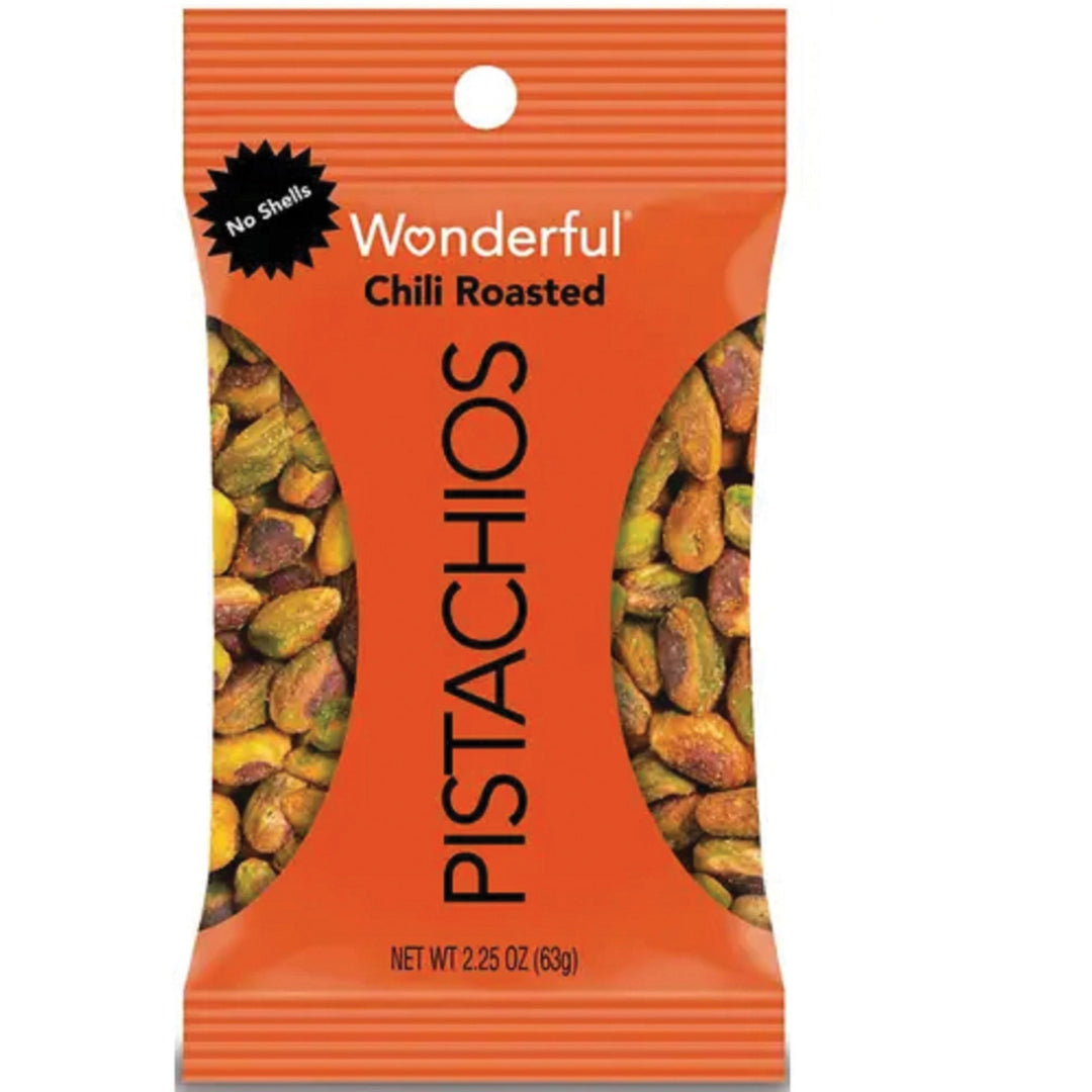 Image of Wonderful 91087 No Shell Pistachios, Chili, 2.25 oz, 1 Box