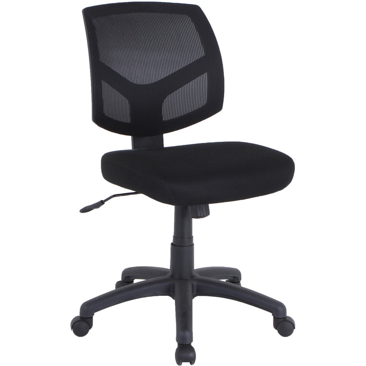 Image of Lorell Task Chair, Mesh Back, 25-1/8"x17-3/8"x34"-38-3/4", BK