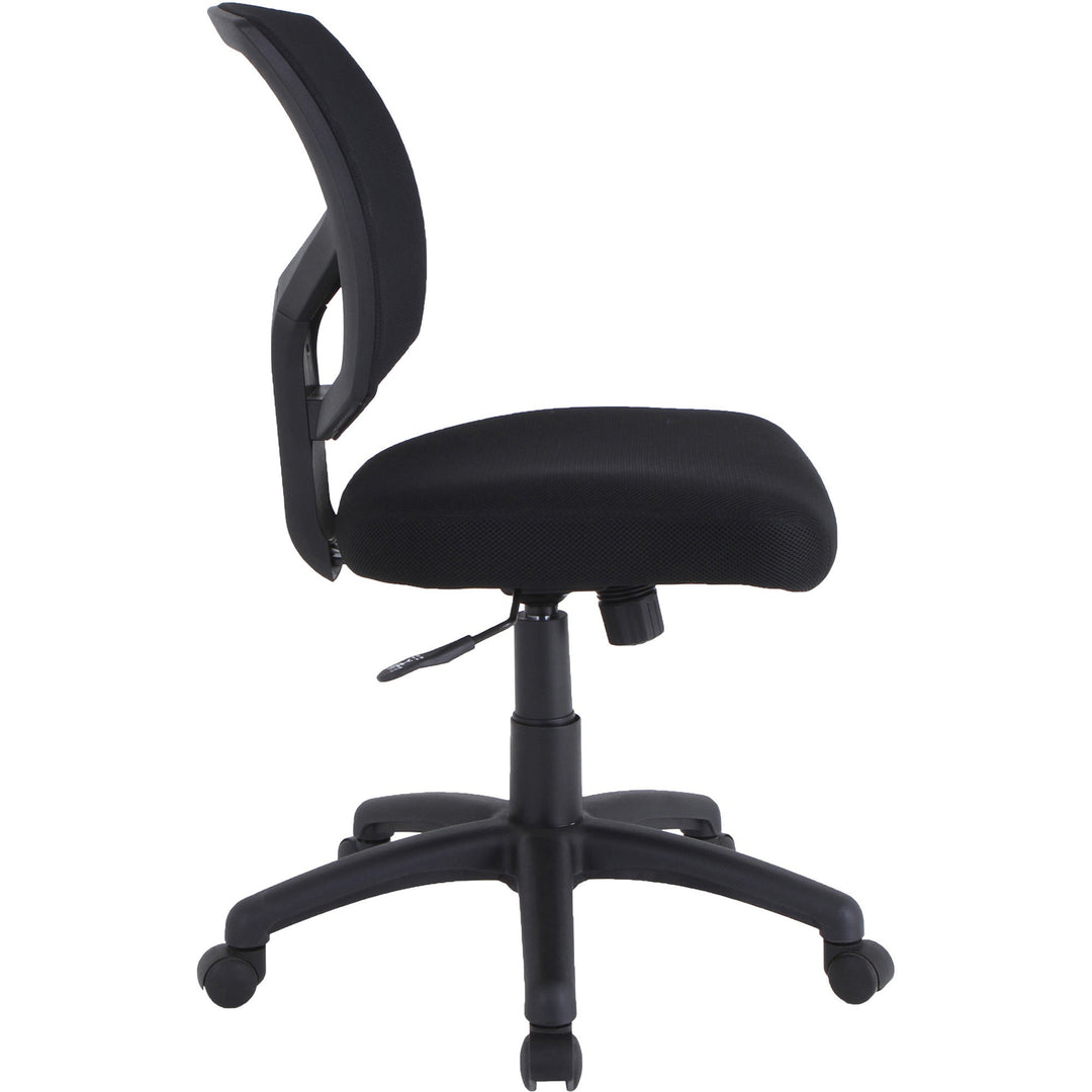 Image of Lorell Task Chair, Mesh Back, 25-1/8"x17-3/8"x34"-38-3/4", BK