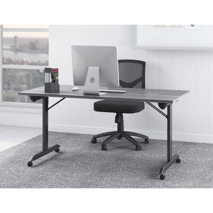 Image of Lorell Task Chair, Mesh Back, 25-1/8"x17-3/8"x34"-38-3/4", BK