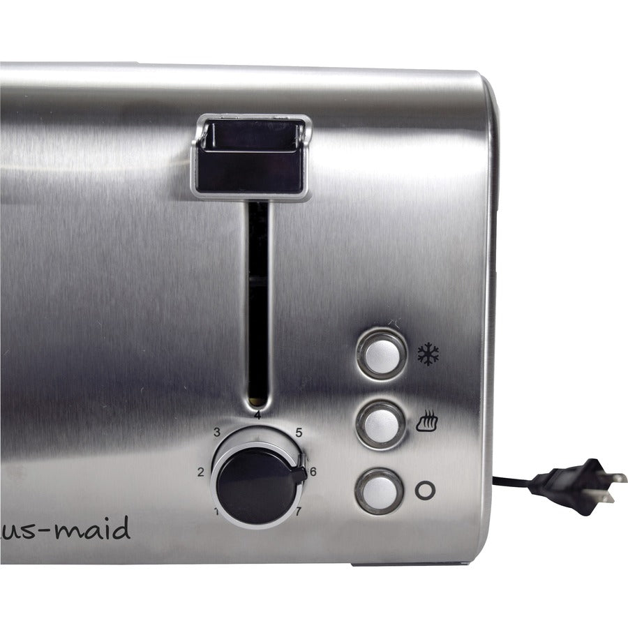 Image of HAUS-MAID OG8590 4-Slice Toaster, Toast, Reheat, Defrost, Gray, 1 Each