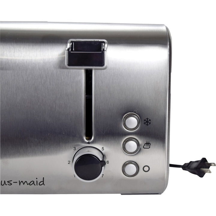 Image of HAUS-MAID OG8590 4-Slice Toaster, Toast, Reheat, Defrost, Gray, 1 Each