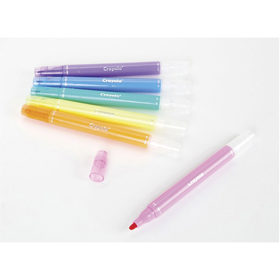 Image of Crayola® Highlighter, Erasable, 4-3/5"Wx7-3/5"Lx7/10"H, 6/PK, AST
