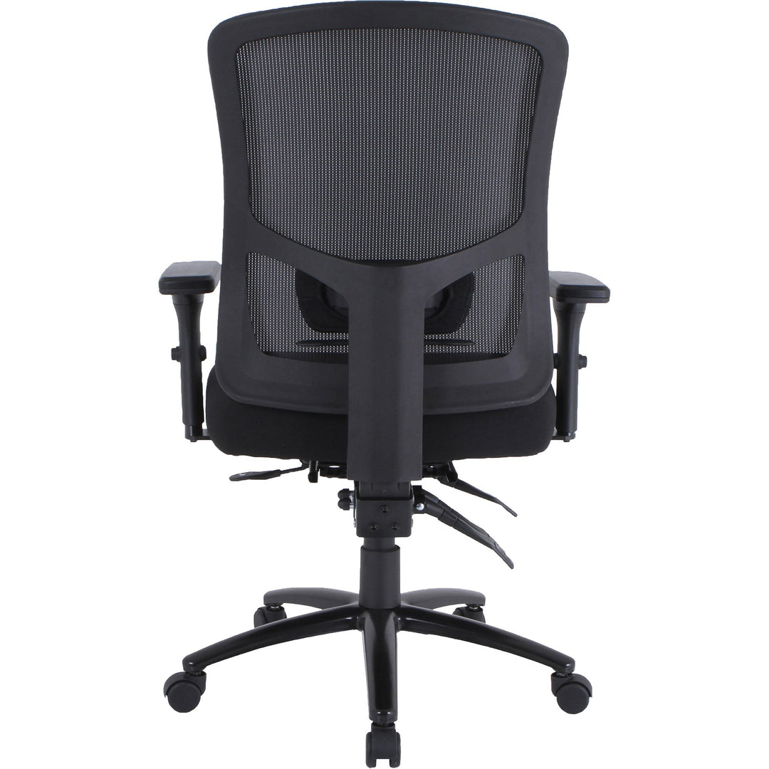 Image of Lorell 40210 Big & Tall Mesh Back Office Chair, Fabric Seat Material, Black, Armrest, 1 Each