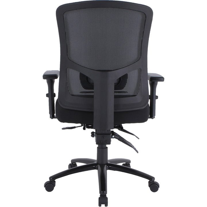 Image of Lorell 40210 Big & Tall Mesh Back Office Chair, Fabric Seat Material, Black, Armrest, 1 Each