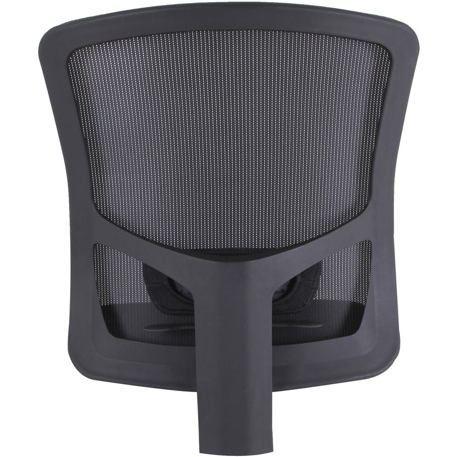Image of Lorell 40210 Big & Tall Mesh Back Office Chair, Fabric Seat Material, Black, Armrest, 1 Each