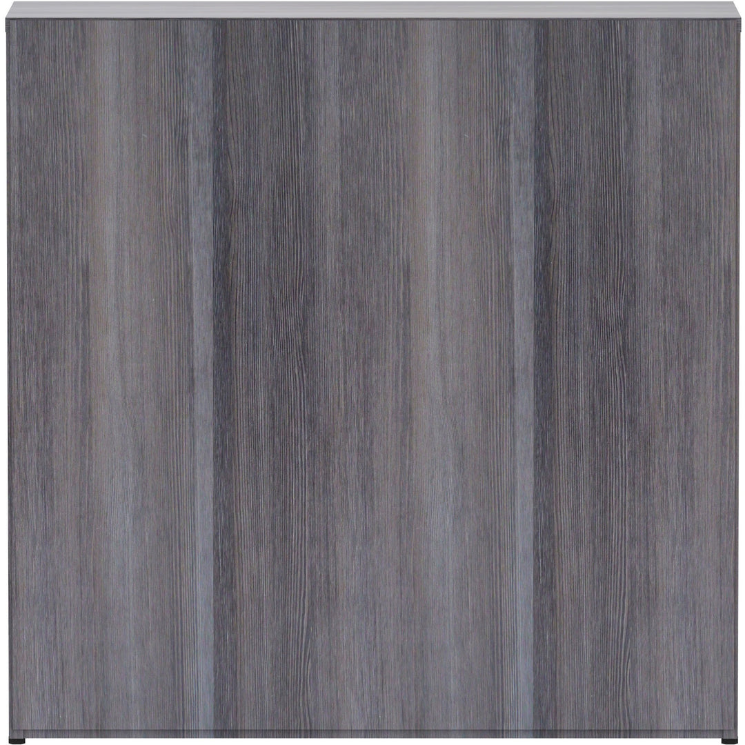 Image of Lorell Bookcase, 3 Shelves, 36"x12'x36", Weathered Charcoal