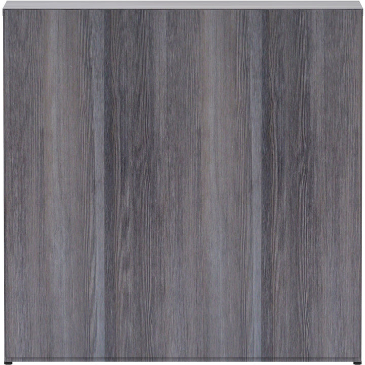 Image of Lorell Bookcase, 3 Shelves, 36"x12'x36", Weathered Charcoal