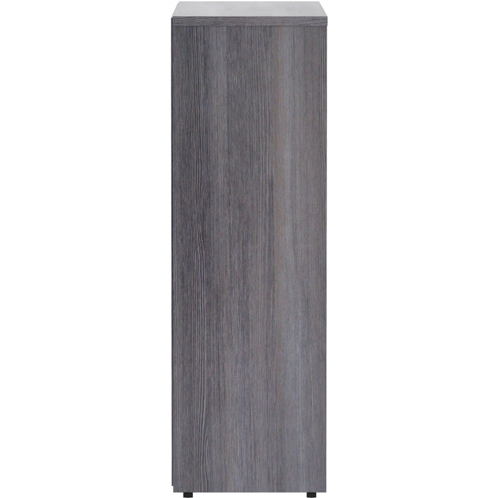 Image of Lorell Bookcase, 3 Shelves, 36"x12'x36", Weathered Charcoal