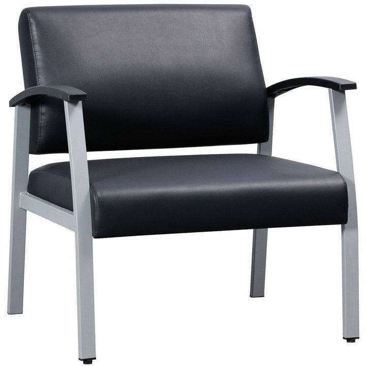 Image of Lorell Guest Chair,Antimicrobial,450lb,30-7/8"x19-1/8"x34-1/4",BKSR
