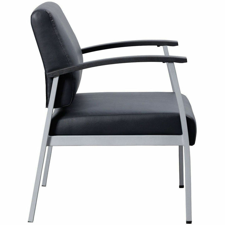 Image of Lorell Guest Chair,Antimicrobial,450lb,30-7/8"x19-1/8"x34-1/4",BKSR