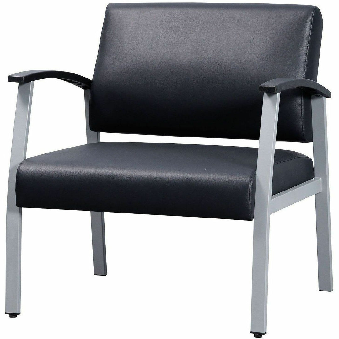 Image of Lorell Guest Chair,Antimicrobial,450lb,30-7/8"x19-1/8"x34-1/4",BKSR