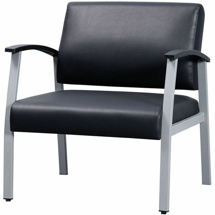 Image of Lorell Guest Chair,Antimicrobial,450lb,30-7/8"x19-1/8"x34-1/4",BKSR