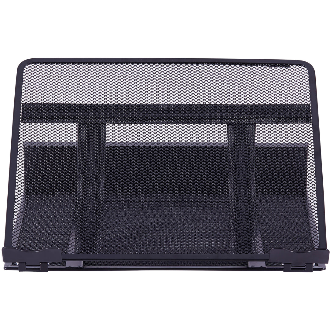 Image of Lorell Laptop Stand, Steel Mesh, 13"x11-1/12"x3-1/2", Black