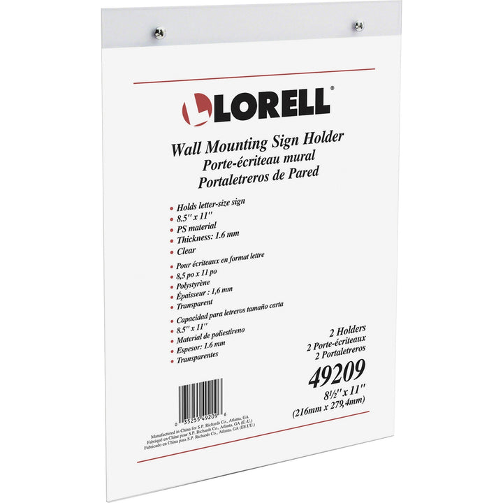Image of Lorell Sigh Holder, f/Wall, 8-1/2"x11", Clear