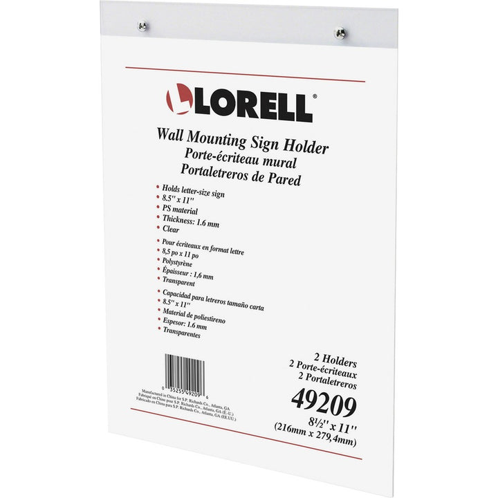 Image of Lorell Sigh Holder, f/Wall, 8-1/2"x11", Clear