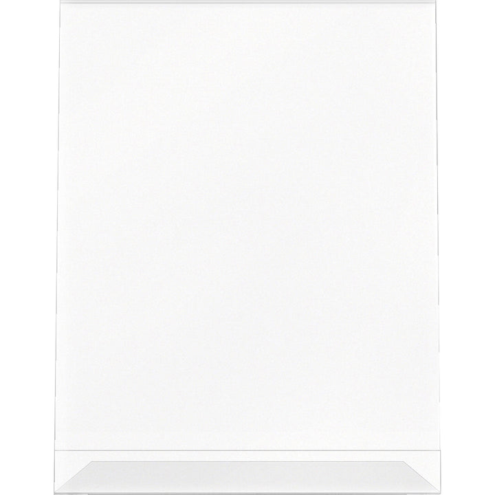 Image of Lorell 49208 L-base Slanted Sign Holder Stand, Support 8.50" x 11" Media, Acrylic, Clear, 3 / Pack