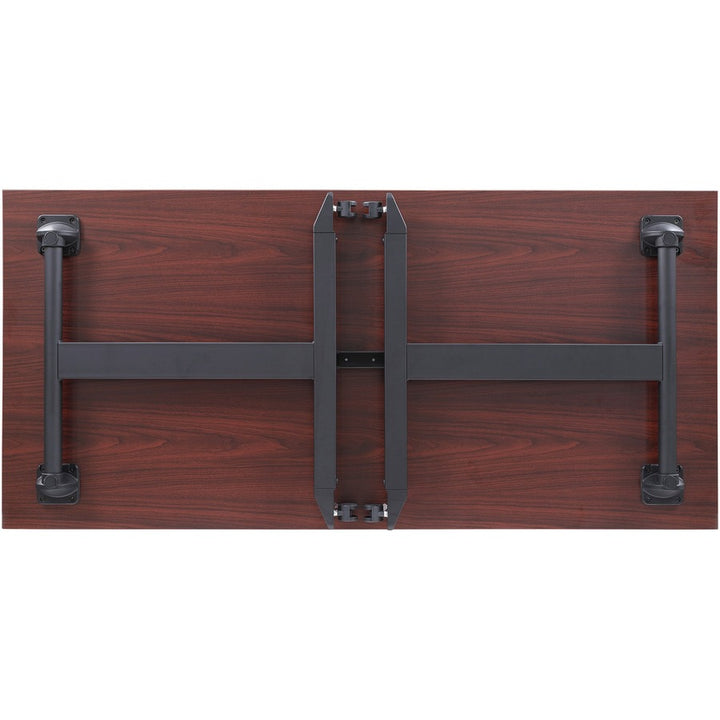 Image of Lorell Training Table, Folding, Mobile, 63"x23-5/8"x29-1/2",MY/BK