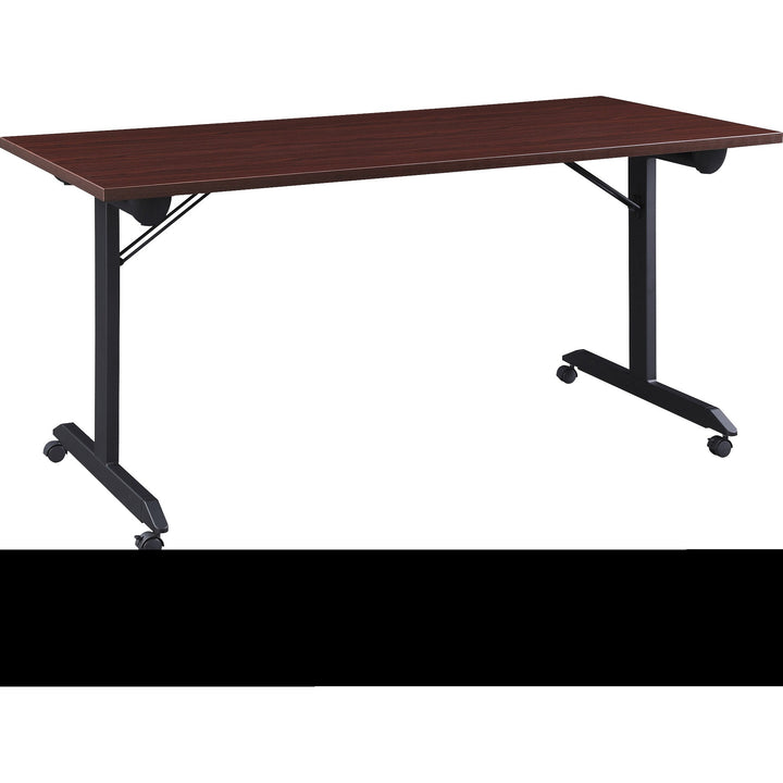 Image of Lorell Training Table, Folding, Mobile, 63"x29-1/2"x29-1/2",MY/BK