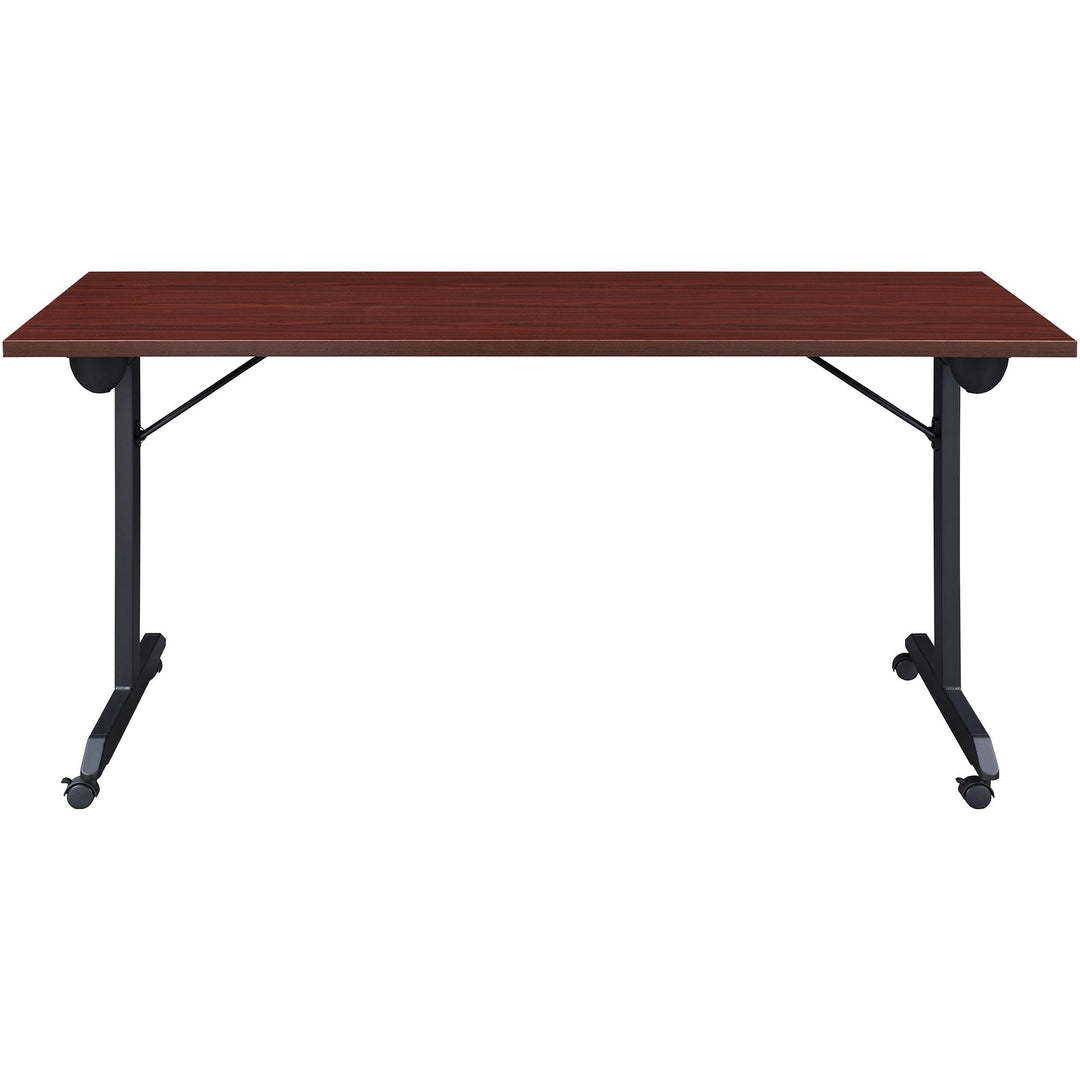 Image of Lorell Training Table, Folding, Mobile, 63"x29-1/2"x29-1/2",MY/BK
