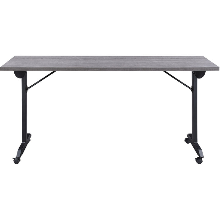 Image of Lorell Training Table,Folding,Mobile,63"x23-5/8"x29-1/2",WTHRDCL/BK