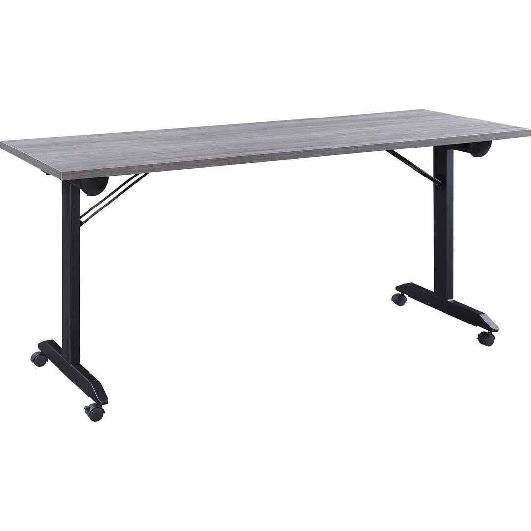 Image of Lorell Training Table,Folding,Mobile,63"x29-1/2"x29-1/2",WTHRDCL/BK