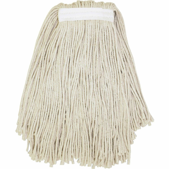 Image of Genuine Joe Z16COT Narrow Band Mophead, Cotton, Fiber, Yarn, 1 Each