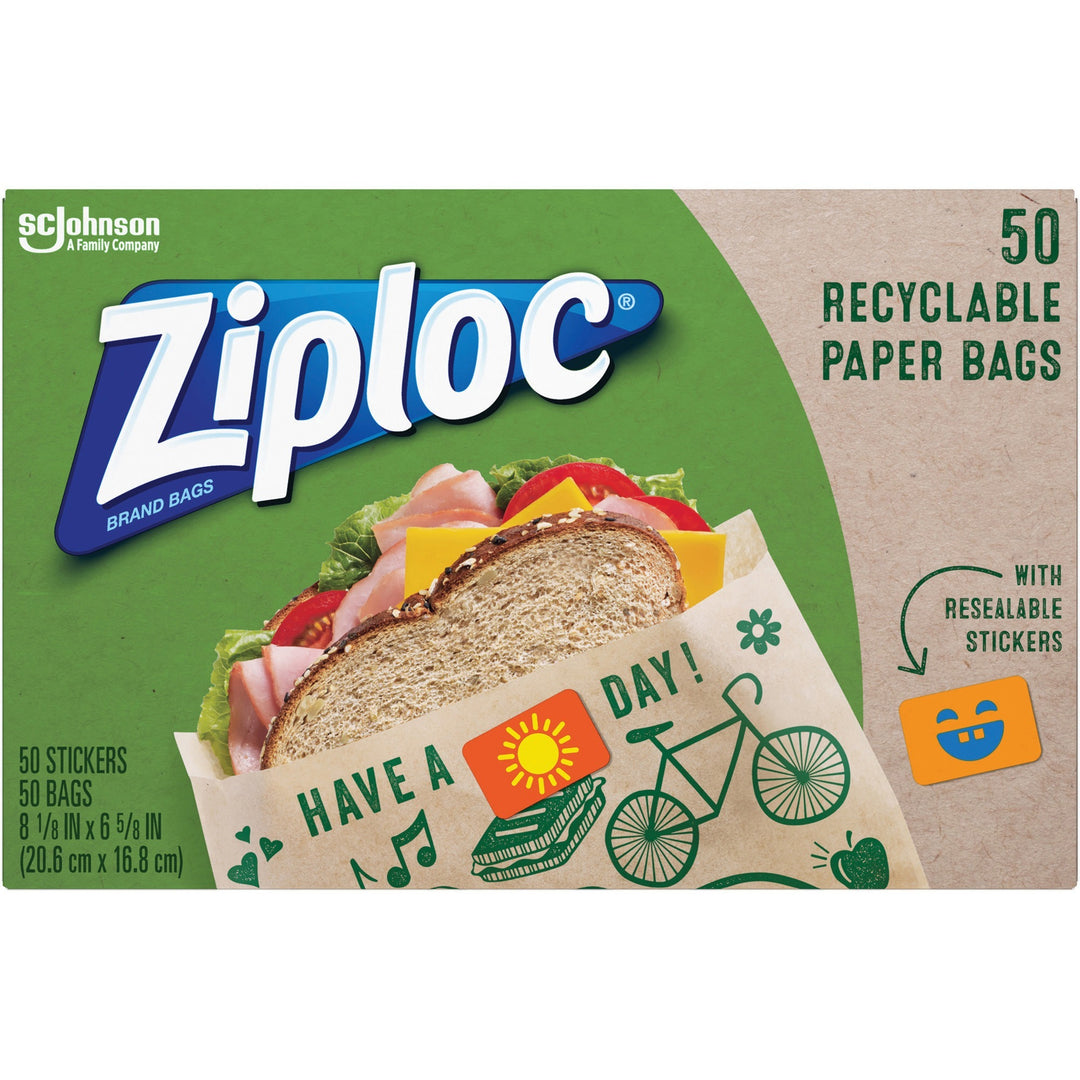 Image of S.C. Johnson Paper Bags,Resealable,3"x7-7/10"x5",50/BX,BN