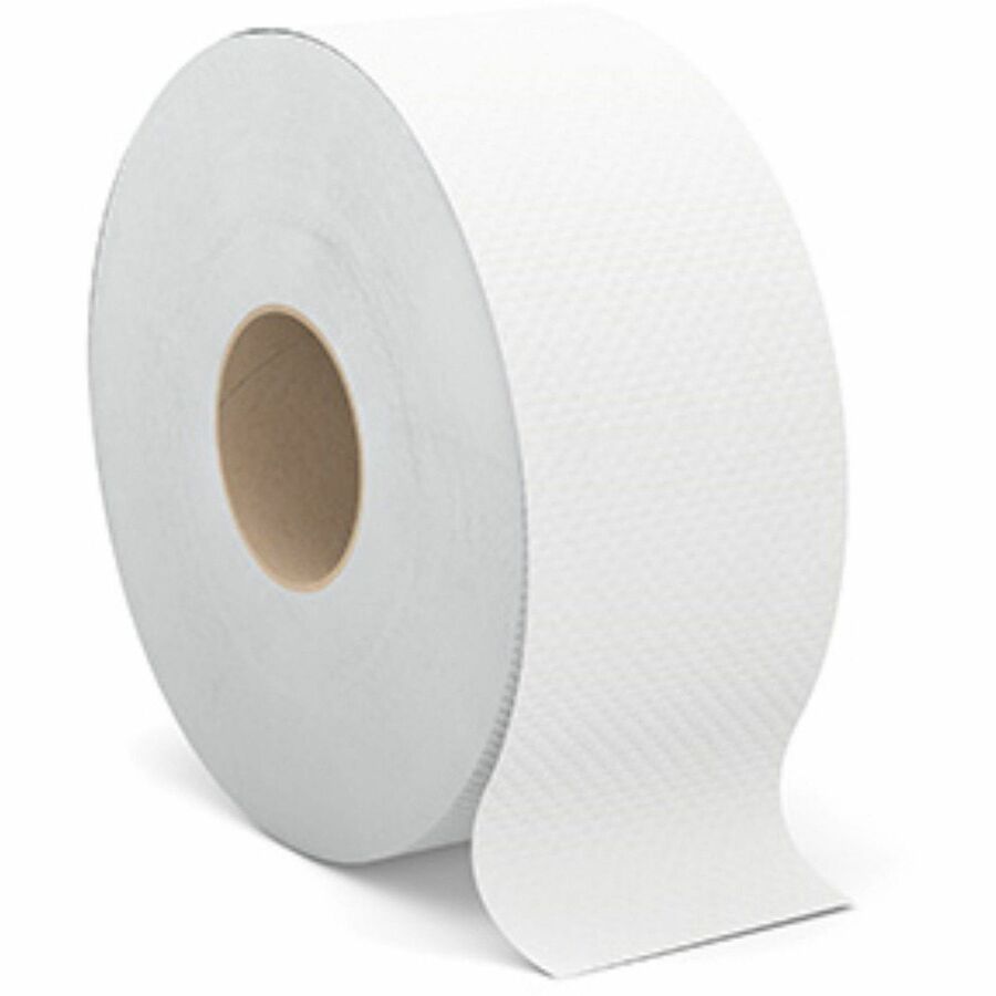 Image of Cascades PRO B080 Select Jumbo Toilet Paper, 2 Ply, 3.30" W x 500 ft Length, White, Fiber, 12 / Carton