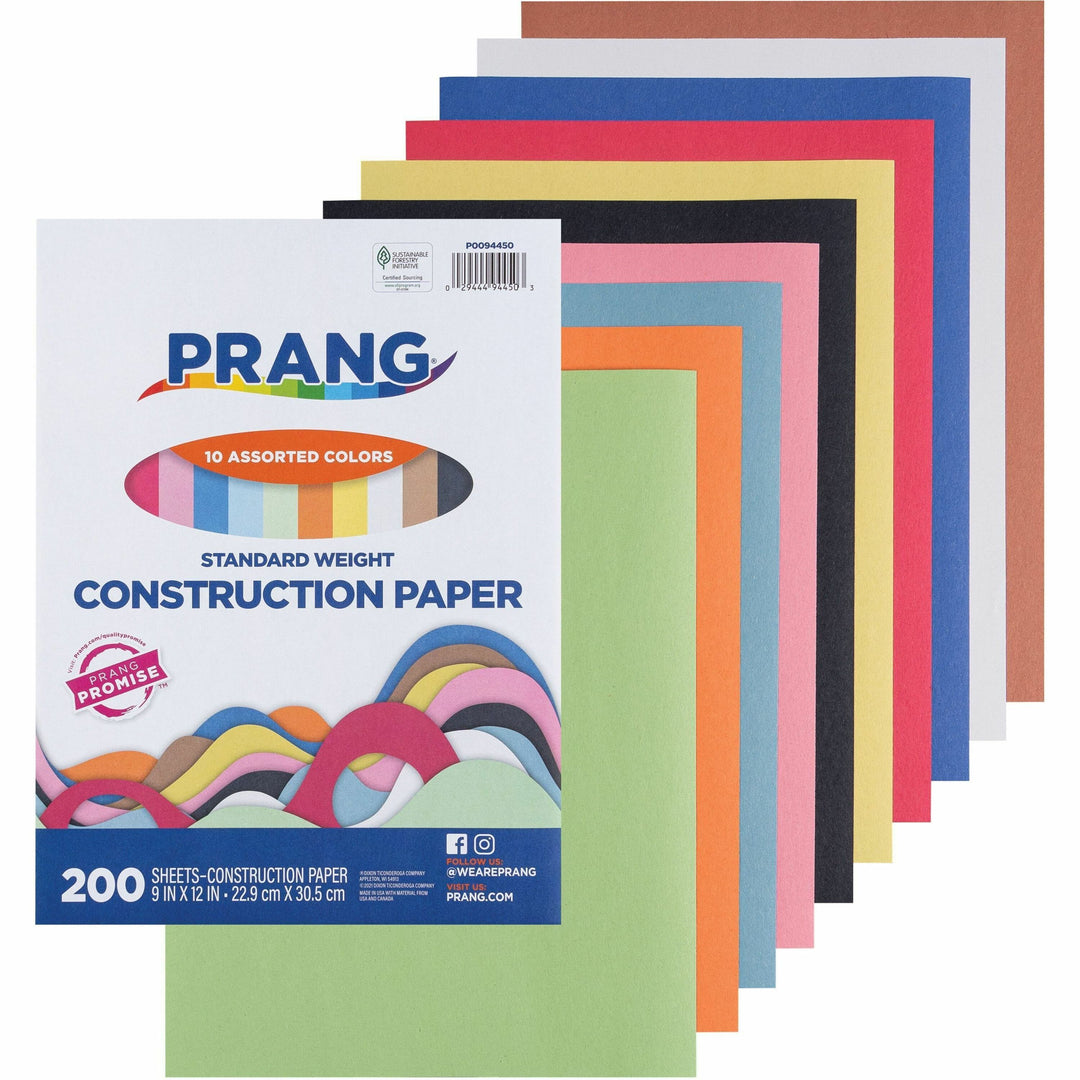 Image of Pacon® Construction Paper, 9"x 12", 200/PK, Assorted
