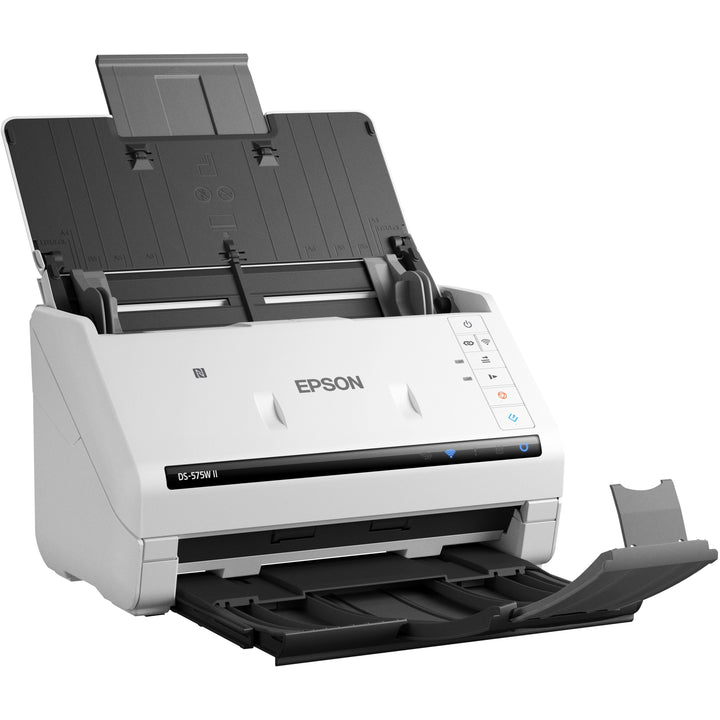 Image of Epson® Ds-575w Ii Wireless Color Duplex Document Scanner, 600 Dpi Optical Resolution, 50-Sheet Duplex Auto Document Feeder