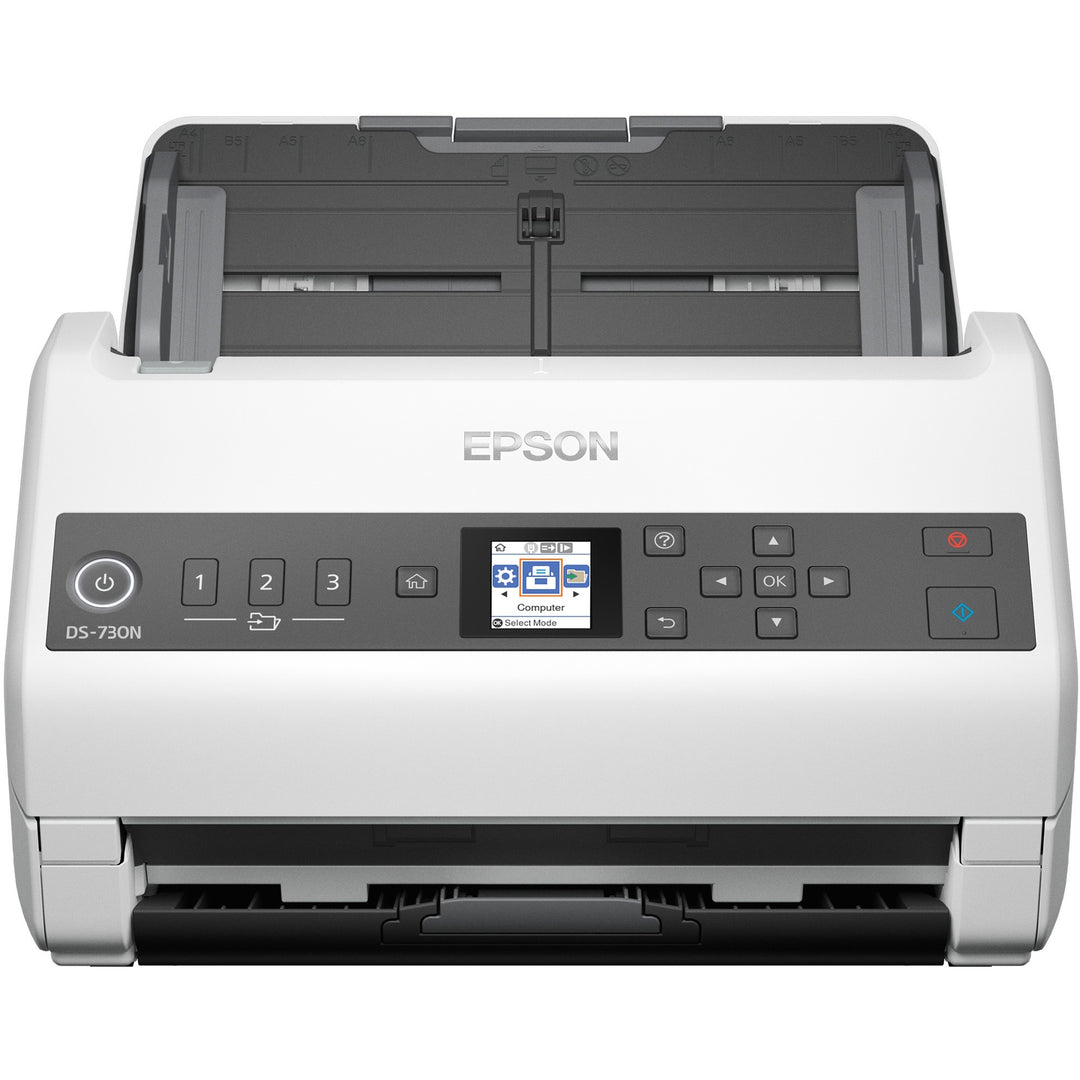 Image of Epson® Ds-730n Network Color Document Scanner, 600 Dpi Optical Resolution, 100-Sheet Duplex Auto Document Feeder