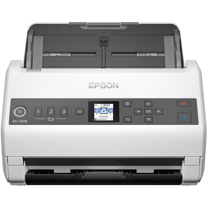 Image of Epson® Ds-730n Network Color Document Scanner, 600 Dpi Optical Resolution, 100-Sheet Duplex Auto Document Feeder