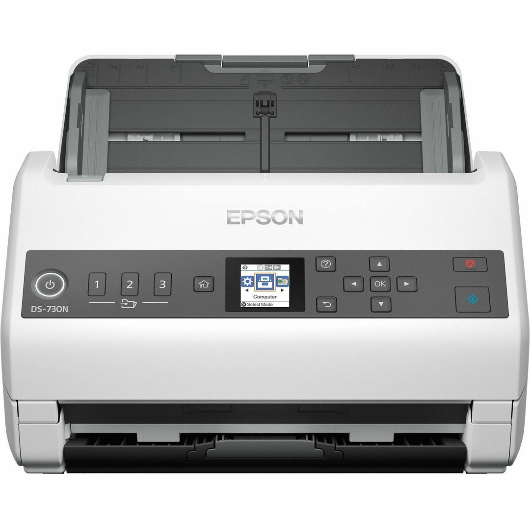 Image of Epson® Ds-730n Network Color Document Scanner, 600 Dpi Optical Resolution, 100-Sheet Duplex Auto Document Feeder
