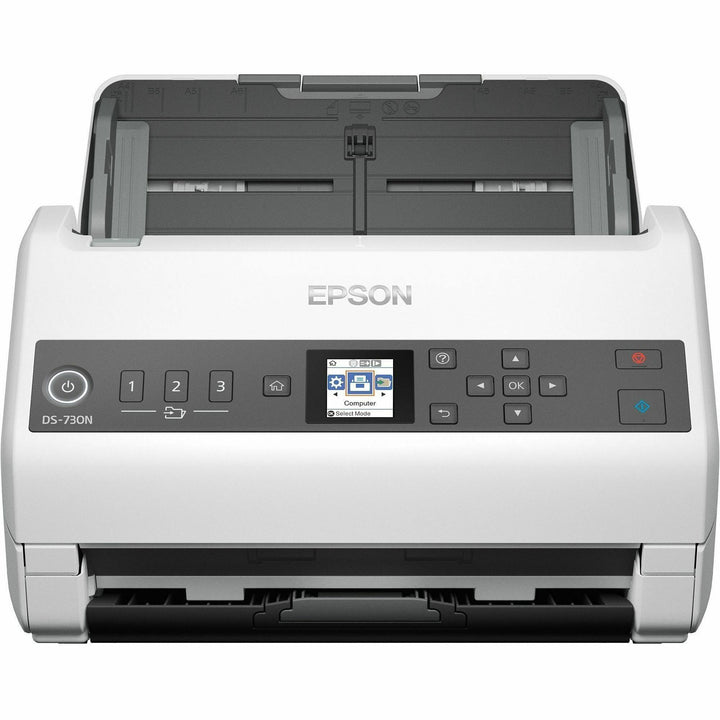 Image of Epson® Ds-730n Network Color Document Scanner, 600 Dpi Optical Resolution, 100-Sheet Duplex Auto Document Feeder