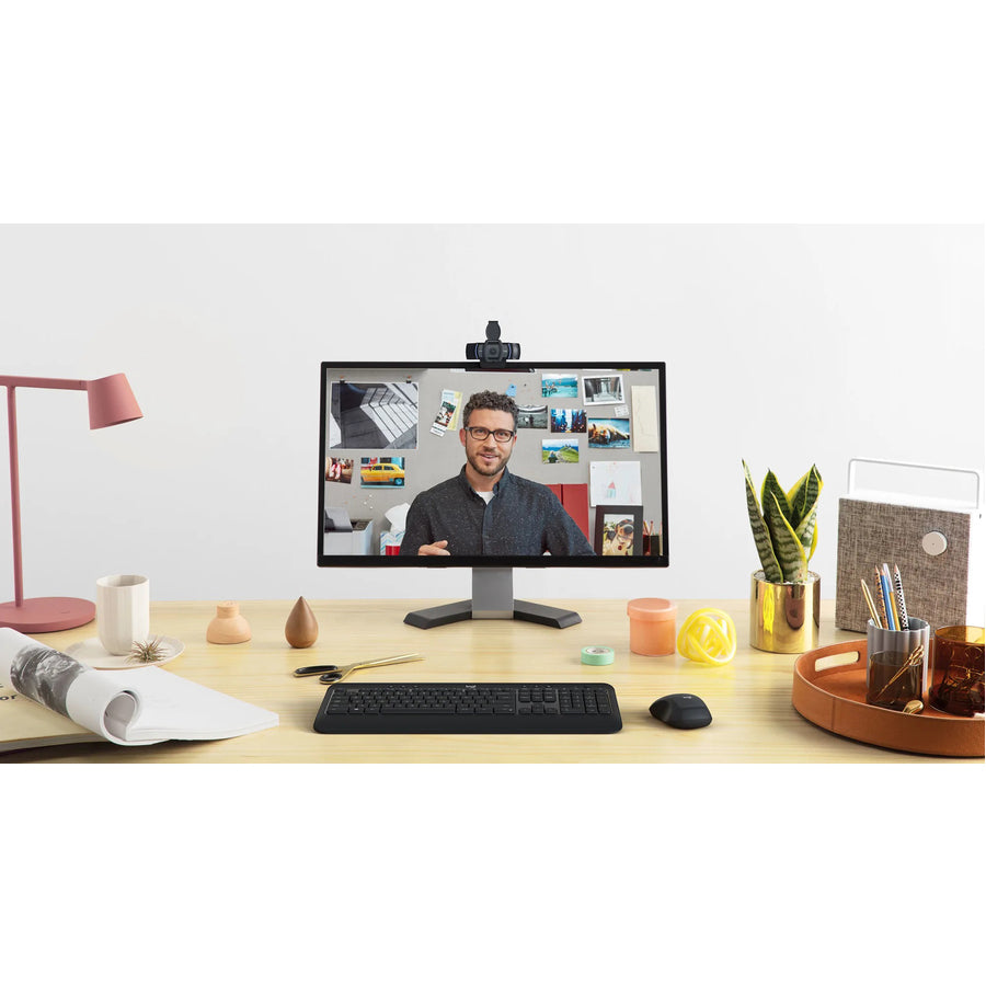 Image of Logitech C920e Business Webcam, 1920 x 1080 Video, Auto-focus, 78° Angle, Microphone, For Notebook, Monitor, 1 Each