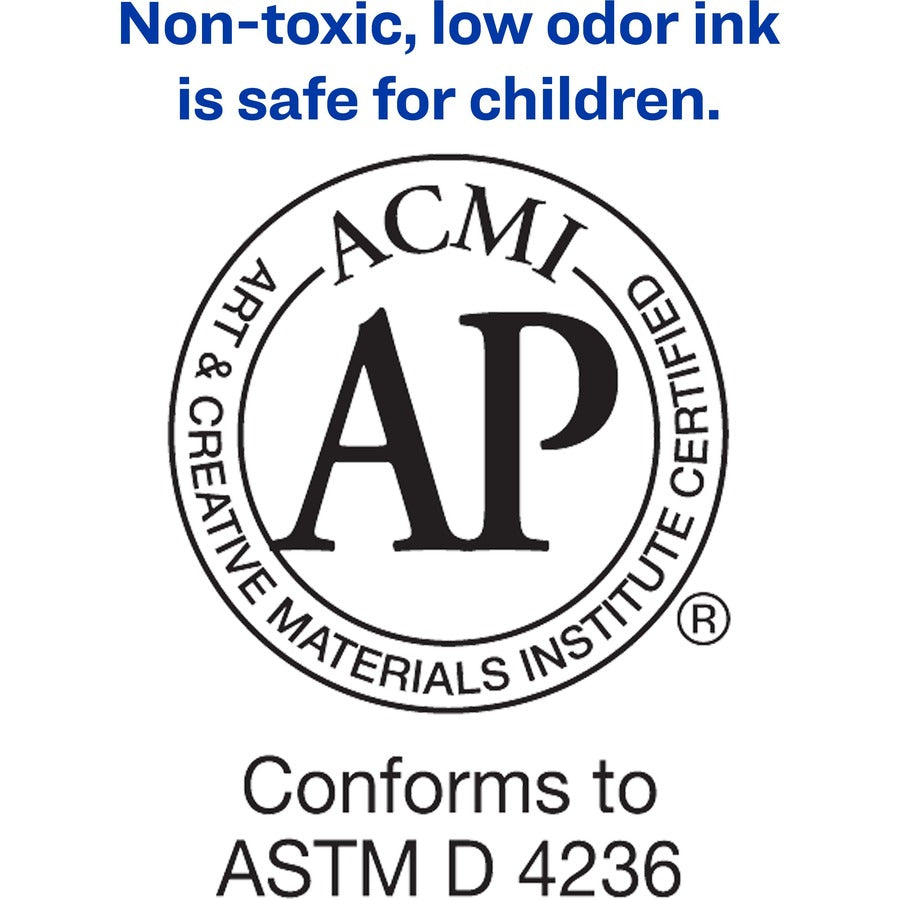 Image of Avery® Dry-Erase Markers, Bullet Tip, Value Pack, 200/CT, Black