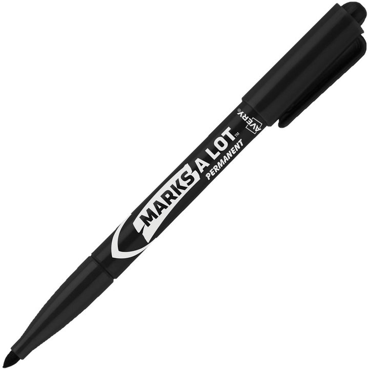 Image of Avery® Permanent Markers, Nontoxic, Bullet Point, 200/CT, Black