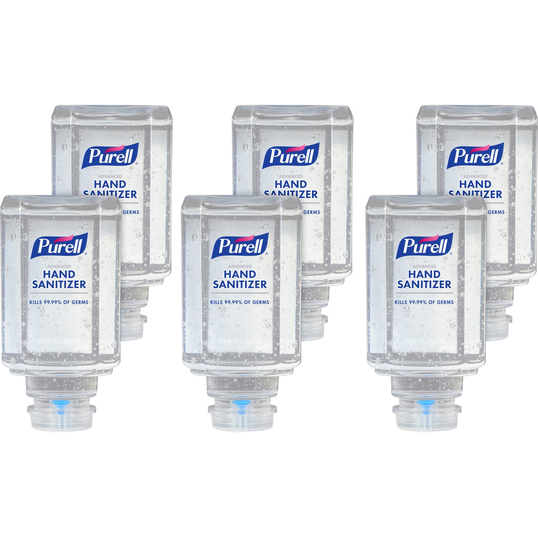 Image of GOJO® Hand Sanitizer Refill, Gel, f/ESI, 450ml, 6/CT, Clear