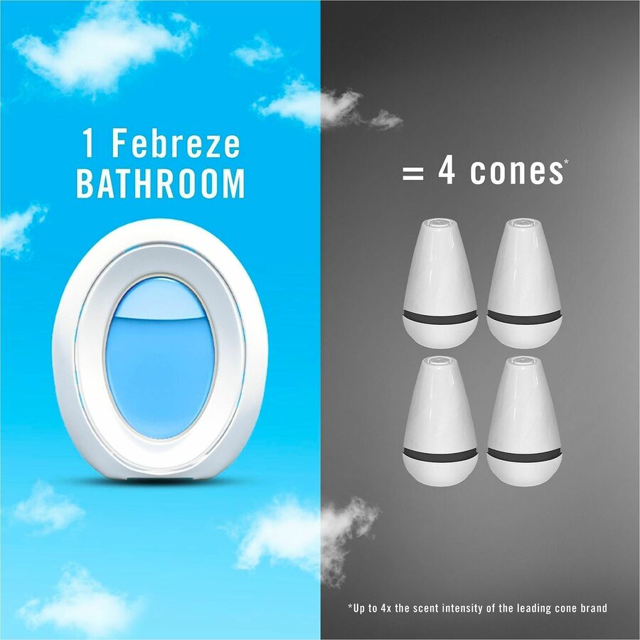 Image of Febreze smallSPACES 55868 Small Spaces Disposable Air Fresheners, Liquid, 25 fl oz (0.8 quart), Linen & Sky, 45 Day, 2 / Pack