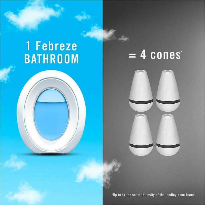 Image of Febreze smallSPACES 55868 Small Spaces Disposable Air Fresheners, Liquid, 25 fl oz (0.8 quart), Linen & Sky, 45 Day, 2 / Pack
