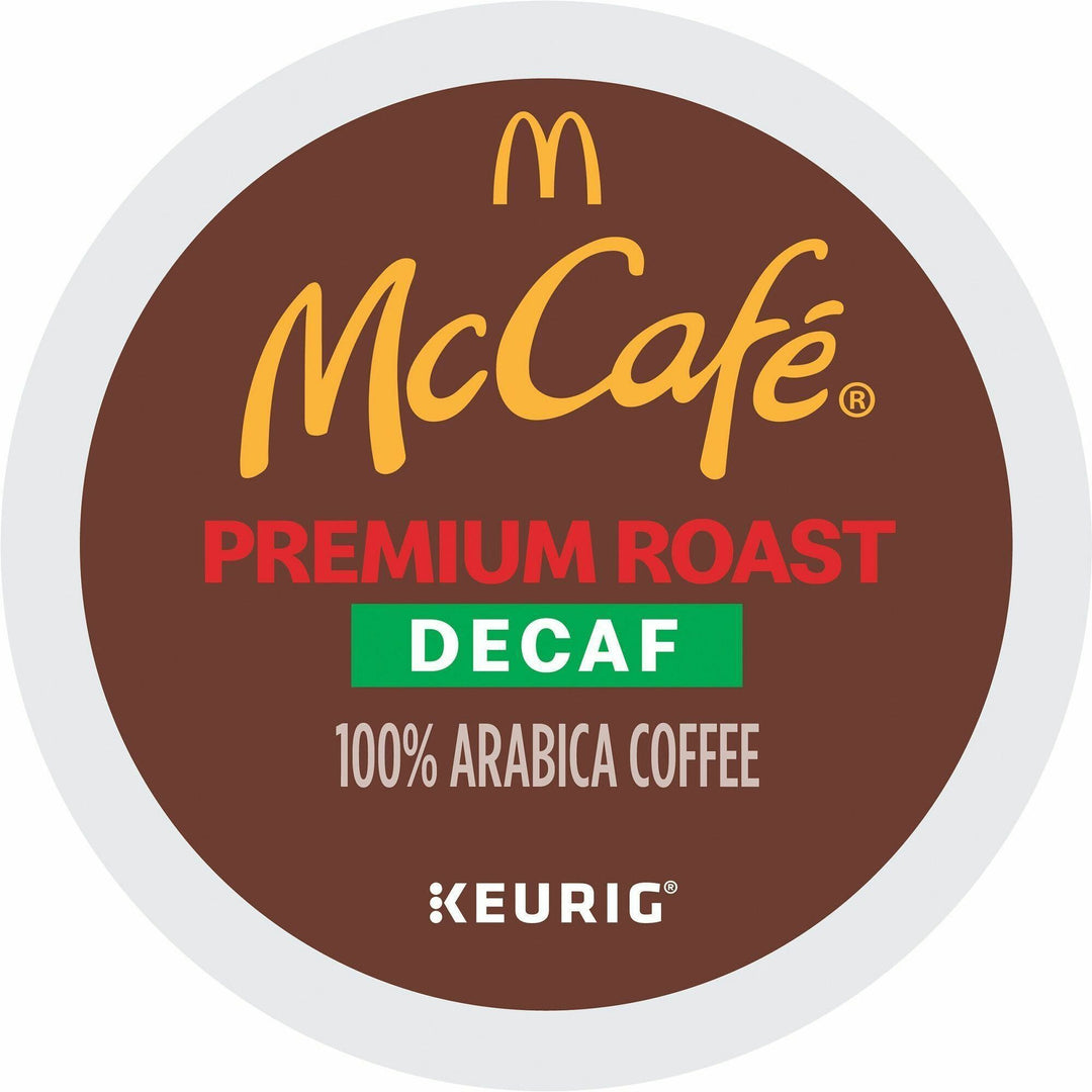 Image of McCafè® 8044 Decaf Premium Roast Coffee, Compatible with Keurig Brewer, Medium, K-Cup, Premium Roast, Decaffeinated, 24 / Box