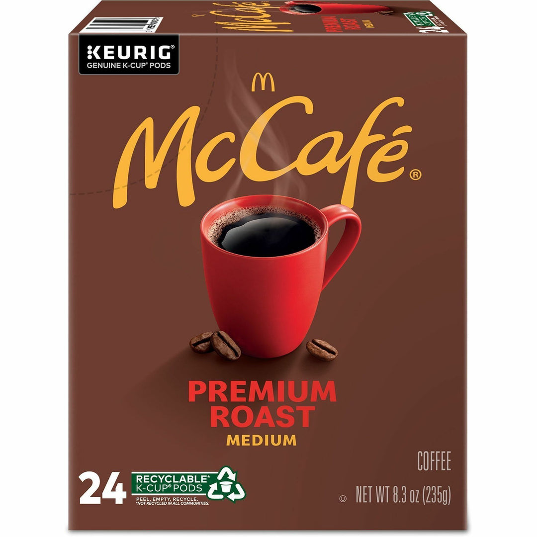 Image of McCafè® 8037 Premium Roast Coffee, Compatible with Keurig Brewer, Medium, K-Cup, Premium Roast, 24 / Box