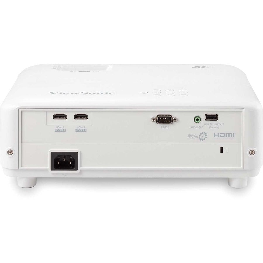 Image of ViewSonic Projector, 4K, 3200 Lumen, 12-3/10"Wx8-7/10"Lx4-3/10"H, WE