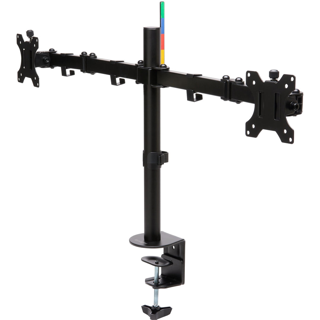 Image of Kensington® Monitor Arm,Dual,SmartFit,C-Clamp,15-7/10"H,GY