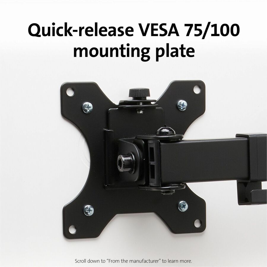 Image of Kensington® Monitor Arm,Dual,SmartFit,C-Clamp,15-7/10"H,GY