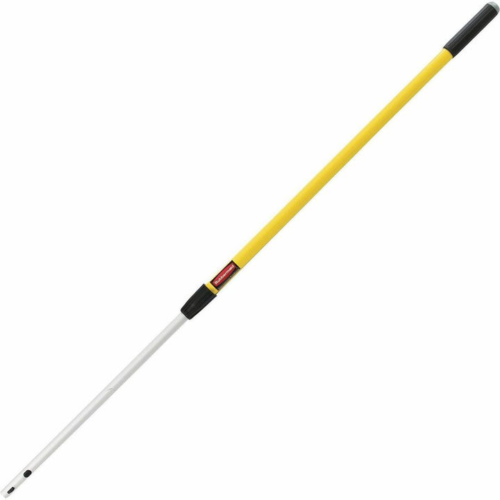 Image of Rubbermaid Commercial Q75500YL00 Hygen Quick Connect Handle, 72" Length, Yellow, Aluminum, 1 Each