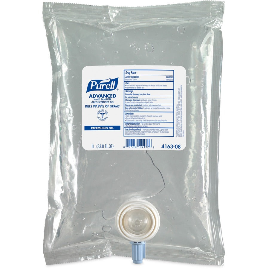 Image of GOJO® Hand Sanitizer Refill,Gel,f/PURELL CS2 Disp,1000ml,CL