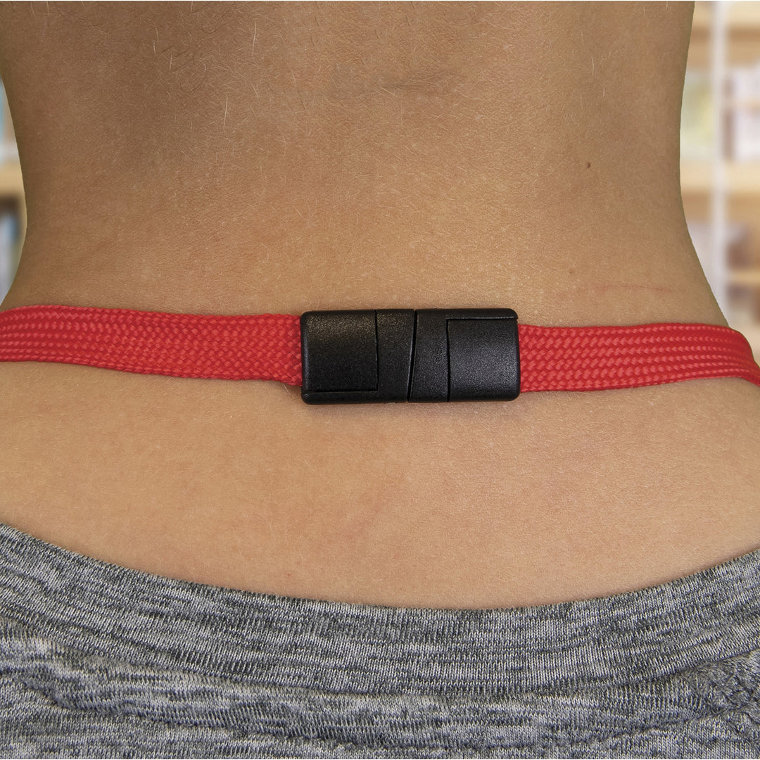 Image of Advantus Lanyard,Breakaway,w/J-hook Clips,f/Face Masks,30"L,10/PK,RD