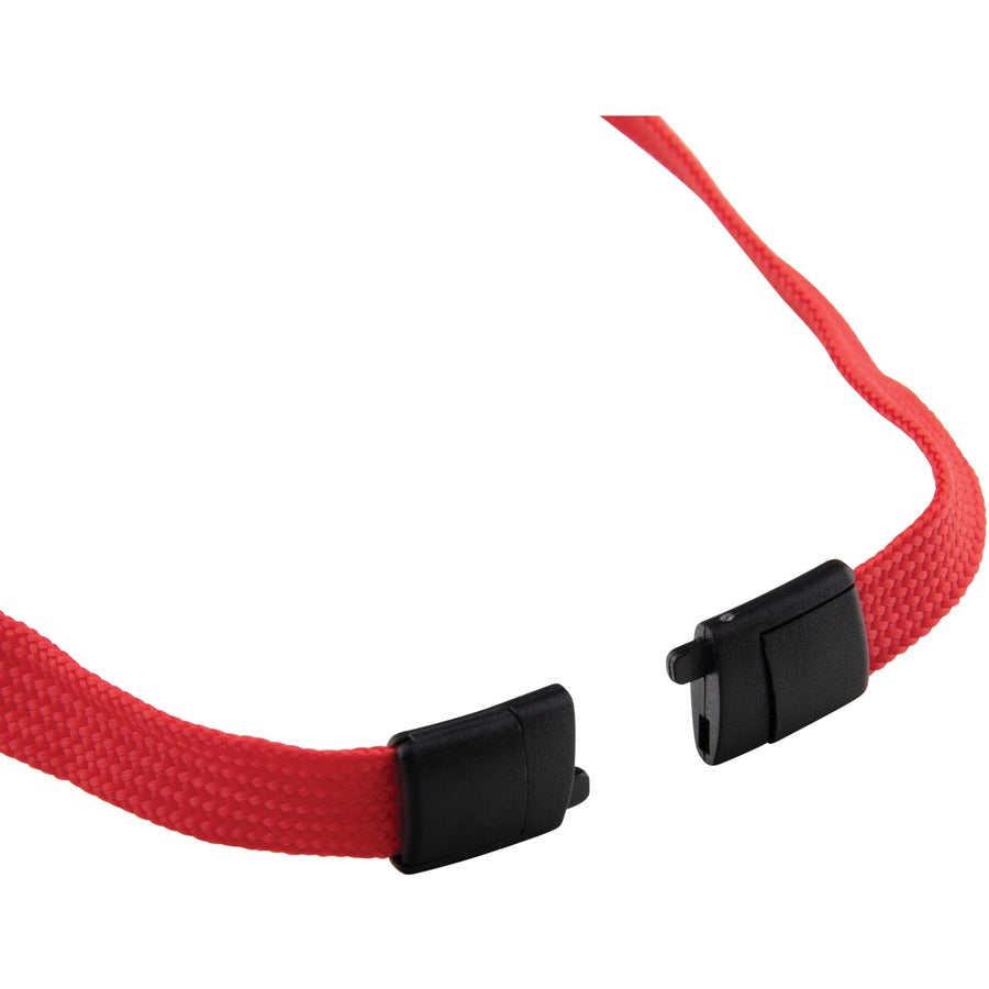 Image of Advantus 76115 Face Mask Lanyard, Adjustable, J-Hook Attachment, 30" Length, Red, 10 / Pack